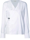 ALYX WHITE WRAP SHIRT,283418