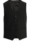 Tonello Wool Vest Black In Black