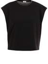 CELINE BLACK T-SHIRT MINI STUDS,35291928