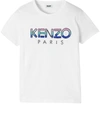 KENZO T-SHIRT SEQUINS LOGO,35966980
