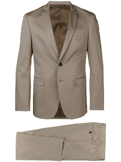 Tonello Beige Suit In Stetch Wool - Atterley