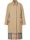 BURBERRY CAR COAT IN GABARDINE WITH SCARF,36757781