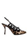 DOLCE & GABBANA SLING BACK PUMP LEO,38362732