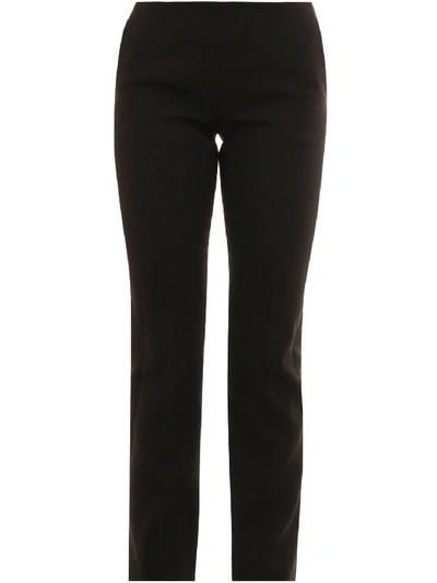 The Row Ladan Trouser In Silk Mélange In Brown