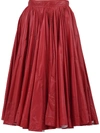 CALVIN KLEIN 205W39NYC A-LINE SKIRT RED,38699679