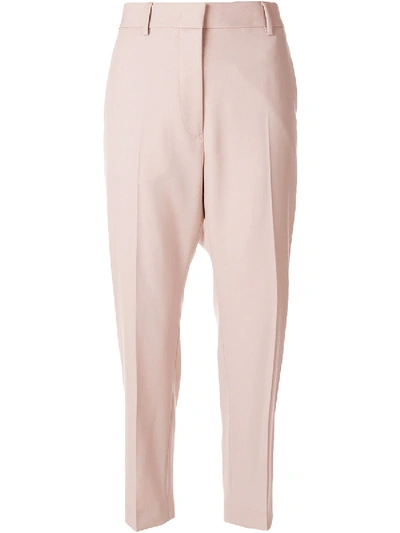 Jil Sander Enea Fleece Wool Pants In Orange