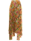 Plan C Floral Plissè Skirt In Printed