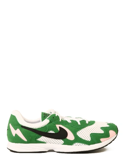 Nike Green & White Air Streak Lite Sneakers