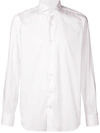 Alessandro Gherardi Cotton Striped Shirt With Spread Collar In White