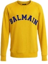 BALMAIN SWEATSHIRT LOGO YELLOW,32814409