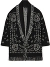 ALANUI BANDANA CARDIGAN BLACK,1205313