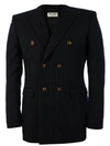 SAINT LAURENT WOOL JACKET BLUE,34023516