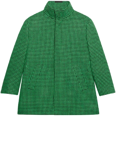Balenciaga A Shape Coat In Green