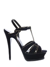 SAINT LAURENT TRIBUTE SANDAL SUEDE AND LEATHER,34566607