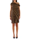 Gucci Fancy Dress In Brown
