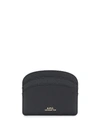 Apc A.p.c. Women Demi Lune Card Holder In Black