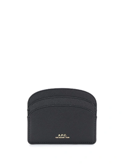 A.p.c. Demi-lune Cardholder In Black