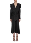 JONATHAN SIMKHAI ANNALISE PUFF SLEEVE MIDI DRESS