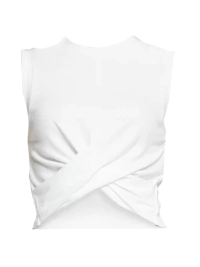 Years Of Ours Anne Marie Twisted Tank Top In White