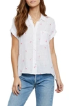Rails Whitney Print Shirt In Fuchsia Flamingos