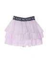 Balmain Teen Polka-dot Tulle Skirt In Rosa
