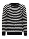 dressing gownRTO COLLINA STRIPED jumper IN KNITTED ALPACA BLEND,11443789