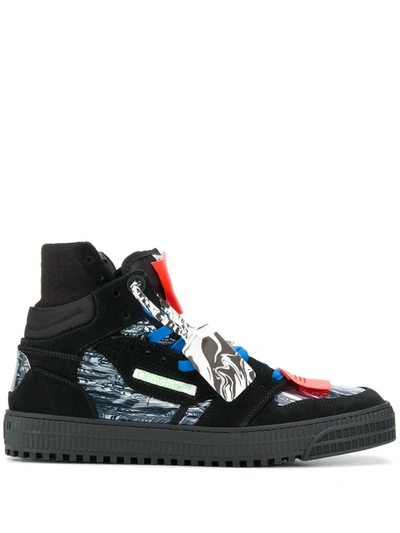 Off-white Black Court Suede High Top Trainers