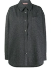 ACNE STUDIOS OVERSIZED BUTTONED FLANNEL OVERSHIRT