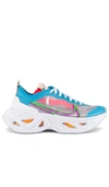 Nike Zoomx Vista Grind Low-top Sneakers In White/vivid Purple/laser Crimson/green Strike