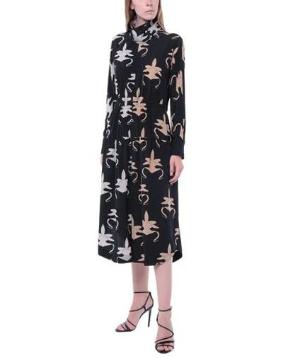 Tibi Cropped Printed Silk Crepe De Chine Jumpsuit In Black