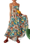 SIMON MILLER PUMPA FLORAL PRINT TIERED MIDI SUNDRESS,W425-3103