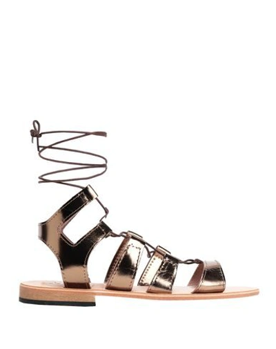 8 By Yoox Sandals In Bronze