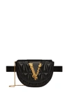 VERSACE BLACK LEATHER POUCH,9144B03A-EA6C-1731-7CB6-4AA3A7408EF2
