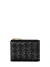 BOTTEGA VENETA BLACK LEATHER WALLET,DDA2A150-BF3F-4D7E-70AE-DB1BFE9C083A