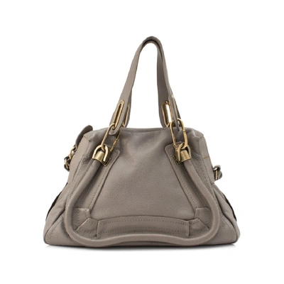 Chloé Small Paraty Leather Satchel In Brown