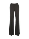 Theory Demitria 4 Windowpane Check Flare Leg Pants In Black
