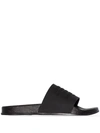 MAISON MARGIELA TONAL-LOGO SLIDE SANDALS