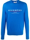 Givenchy Wool Pullover In Ocean Blue Color In Blue