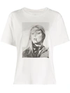 Anine Bing Ida Graphic-print Cotton-jersey T-shirt In White