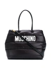 MOSCHINO LOGO PRINT PADDED TOTE BAG