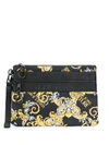 VERSACE JEANS COUTURE BAROQUE PRINT CLUTCH