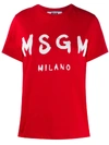 MSGM LOGO PRINT T-SHIRT