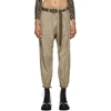 R13 KHAKI CROSSOVER UTILITY DROP TROUSERS