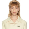 GUCCI GUCCI BEIGE WOVEN STRAW HEADBAND