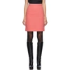 GUCCI PINK WOOL TWEED MINISKIRT