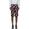 GUCCI BLACK GG PEONY PRINT SHORTS