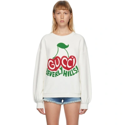 Gucci + Net Sustain Printed Organic Cotton-jersey Sweatshirt In White