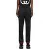 GUCCI BLACK TECHNICAL JERSEY LOUNGE trousers
