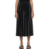Givenchy Pleated Midi Skirt In 001 Black