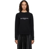 GIVENCHY BLACK 'PARIS' LOGO SWEATSHIRT